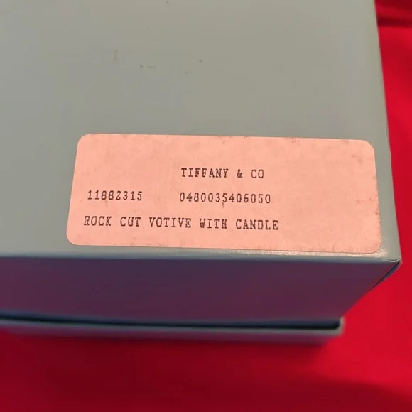 Tiffany & Co rock cut votive candle holder with box - Picture 9 of 9